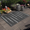 Urban Terrace Collection Area Rug -  Brooklyn Rectangle Black and White  lifestyle 13