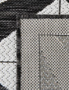 Urban Terrace Collection Area Rug -  Hudson Round Black and White  lifestyle 81