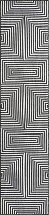 Urban Terrace Collection Area Rug -  Astoria (Black and White) Runner Black and White Main