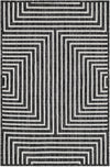 Urban Terrace Collection Area Rug -  Astoria (Black and White) Rectangle Black and White Main