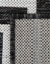 Urban Terrace Collection Area Rug -  Astoria (Black and White) Rectangle Black and White  lifestyle 7