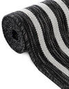 Urban Terrace Collection Area Rug -  Astoria (Black and White) Rectangle Black and White  lifestyle 10