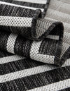 Urban Terrace Collection Area Rug -  Astoria (Black and White) Rectangle Black and White  lifestyle 11