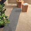 Urban Terrace Collection Area Rug -  Astoria (Black and White) Runner Black and White  lifestyle 13