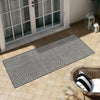 Urban Terrace Collection Area Rug -  Astoria (Black and White) Runner Black and White  lifestyle 14