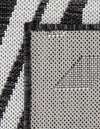 Urban Terrace Collection Area Rug -  Queens Rectangle Black and White  lifestyle 29
