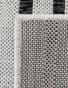 Urban Terrace Collection Area Rug -  Astoria (White and Black) Rectangle White and Black  lifestyle 22