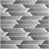 Urban Terrace Collection Area Rug -  Bronx Square Black and White Main