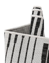 Urban Terrace Collection Area Rug -  Bronx Rectangle Black and White  lifestyle 9