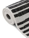 Urban Terrace Collection Area Rug -  Bronx Rectangle Black and White  lifestyle 10