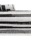 Urban Terrace Collection Area Rug -  Bronx Rectangle Black and White  lifestyle 30