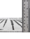 Urban Terrace Collection Area Rug -  Bronx Rectangle Black and White  lifestyle 31