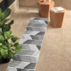 Urban Terrace Collection Area Rug -  Bronx Runner Black and White  lifestyle 13