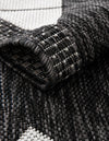 Urban Terrace Collection Area Rug -  Williamsburg Rectangle Black and White  lifestyle 5