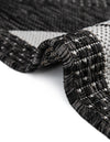 Urban Terrace Collection Area Rug -  Williamsburg Rectangle Black and White  lifestyle 9