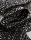 Urban Terrace Collection Area Rug -  Williamsburg Rectangle Black and White  lifestyle 12