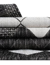 Urban Terrace Collection Area Rug -  Williamsburg Rectangle Black and White  lifestyle 13