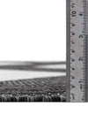 Urban Terrace Collection Area Rug -  Williamsburg Round Black and White  lifestyle 80