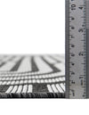 Urban Terrace Collection Area Rug -  Uptown Runner Black and White  lifestyle 79
