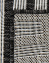 Urban Terrace Collection Area Rug -  Uptown Runner Black and White  lifestyle 80