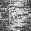 Urban Terrace Collection Area Rug -  Midtown Square Black and White Main