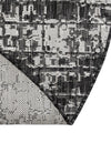 Urban Terrace Collection Area Rug -  Midtown Round Black and White  lifestyle 7
