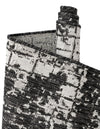 Urban Terrace Collection Area Rug -  Midtown Square Black and White  lifestyle 9