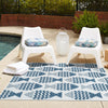 Seaside Haven Rugs Collection Area Rug -  Admiral Square Navy Blue  lifestyle 14