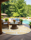 Seaside Haven Rugs Collection Area Rug -  Admiral Round Yellow  lifestyle 2