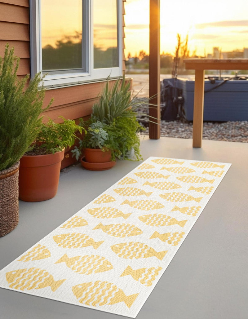 Seaside Haven Rugs Collection Area Rug -  Admiral Runner Yellow  lifestyle 2