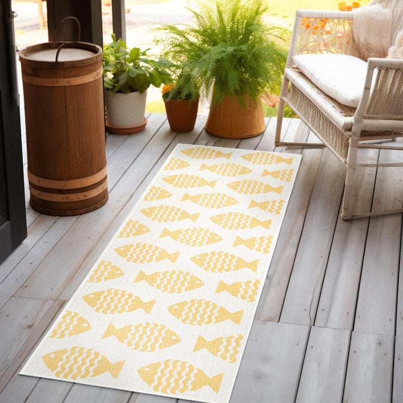 Seaside Haven Rugs Collection Area Rug -  Admiral Runner Yellow  lifestyle 16