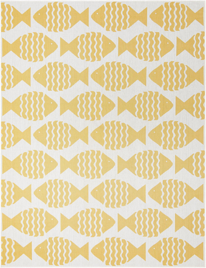 Seaside Haven Rugs Collection Area Rug -  Admiral Rectangle Yellow Main