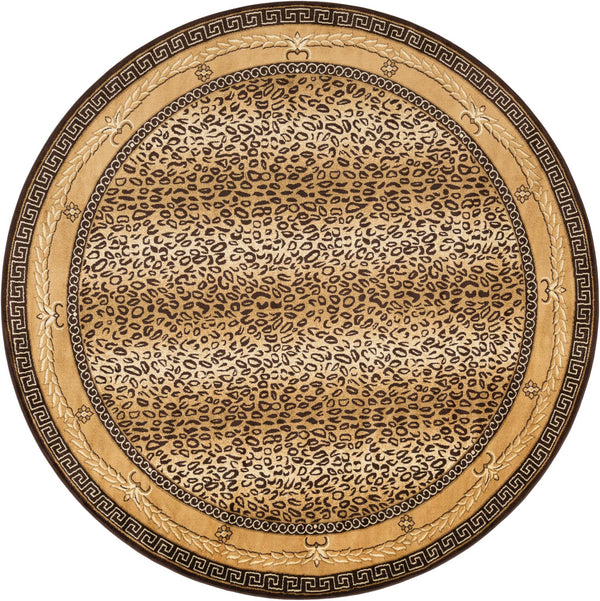 Savannah Sojourn Collection Area Rug -  Limpopo Round Brown  lifestyle 16