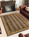 Savannah Sojourn Collection Area Rug -  Limpopo Rectangle Brown  lifestyle 2