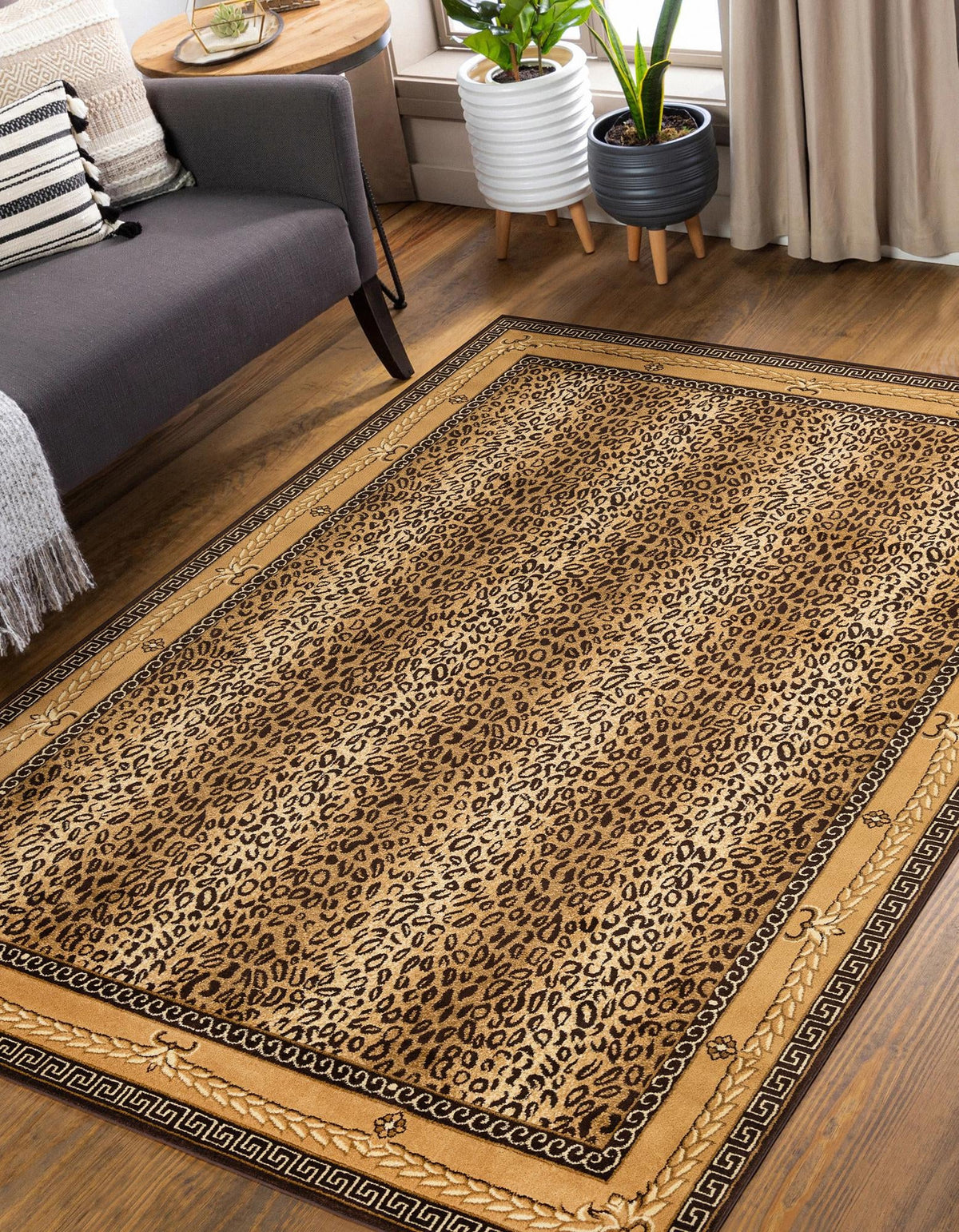 Savannah Sojourn Collection Area Rug -  Limpopo Rectangle Brown  lifestyle 3