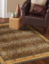 Savannah Sojourn Collection Area Rug -  Limpopo Square Brown  lifestyle 24