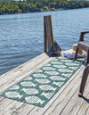 Seaside Haven Rugs Collection Area Rug -  Admiral Runner Turquoise  lifestyle 2