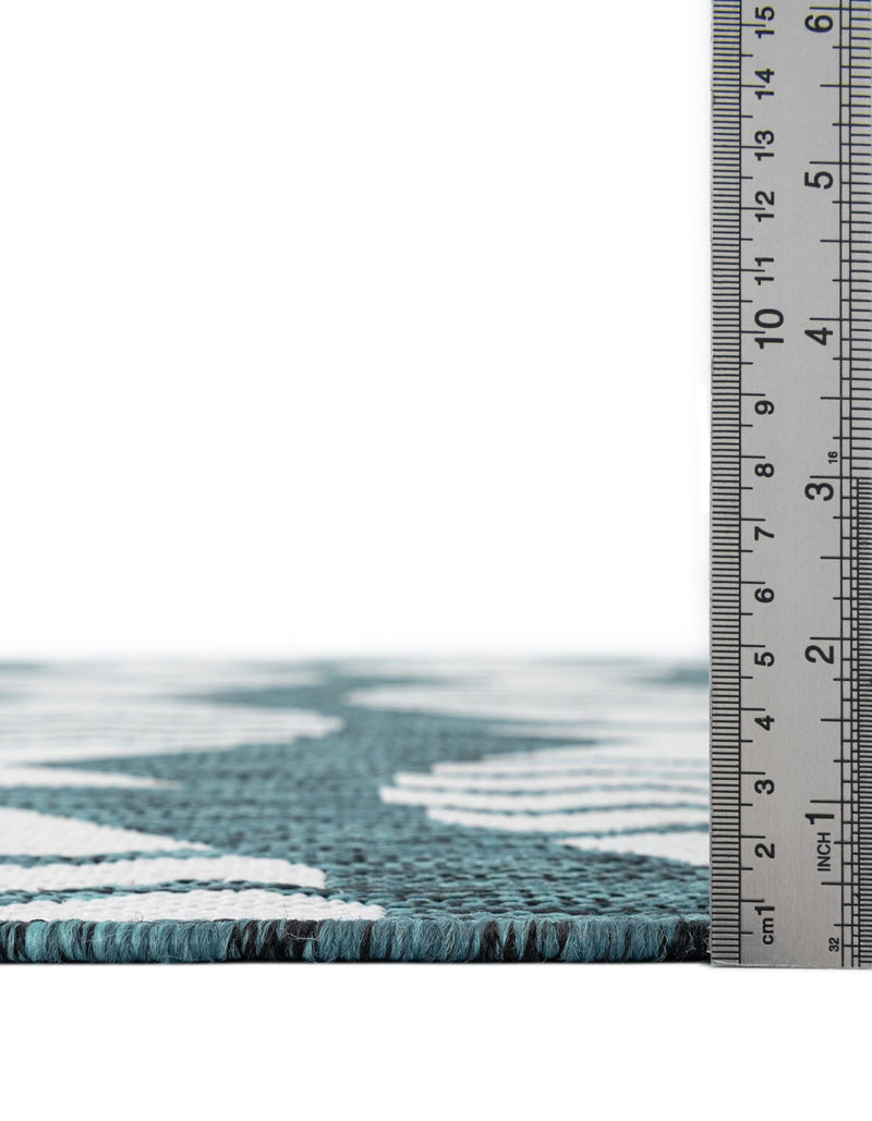Seaside Haven Rugs Collection Area Rug -  Admiral Runner Turquoise  lifestyle 3