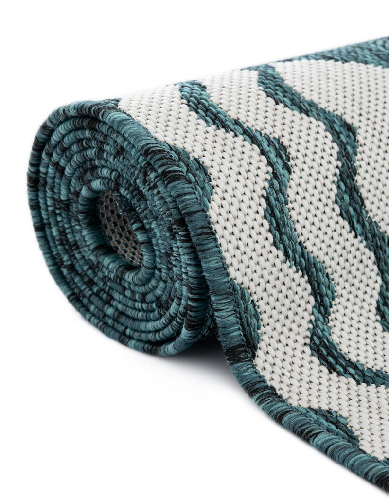 Seaside Haven Rugs Collection Area Rug -  Admiral Runner Turquoise  lifestyle 10