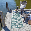 Seaside Haven Rugs Collection Area Rug -  Admiral Runner Turquoise  lifestyle 13