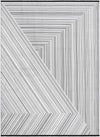 Roma Elegance Collection Area Rug - Vatican Rectangle Black and White Main