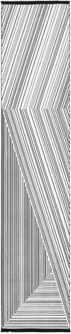 Roma Elegance Collection Area Rug - Vatican Runner Black and White  lifestyle 19