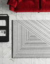 Roma Elegance Collection Area Rug - Vatican Rectangle Black and White  lifestyle 5