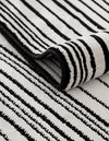 Roma Elegance Collection Area Rug - Vatican Rectangle Black and White  lifestyle 6