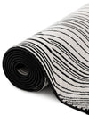 Roma Elegance Collection Area Rug - Vatican Rectangle Black and White  lifestyle 12