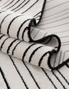 Roma Elegance Collection Area Rug - Vatican Rectangle Black and White  lifestyle 13