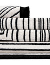 Roma Elegance Collection Area Rug - Vatican Rectangle Black and White  lifestyle 14