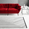 Roma Elegance Collection Area Rug - Vatican Rectangle Black and White  lifestyle 15