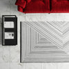 Roma Elegance Collection Area Rug - Vatican Rectangle Black and White  lifestyle 17