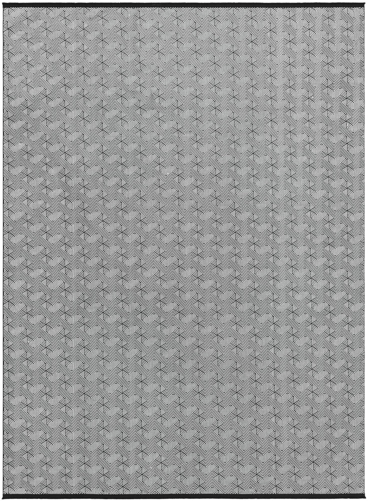 Roma Elegance Collection Area Rug -  Colosseo Rectangle Black and White Main
